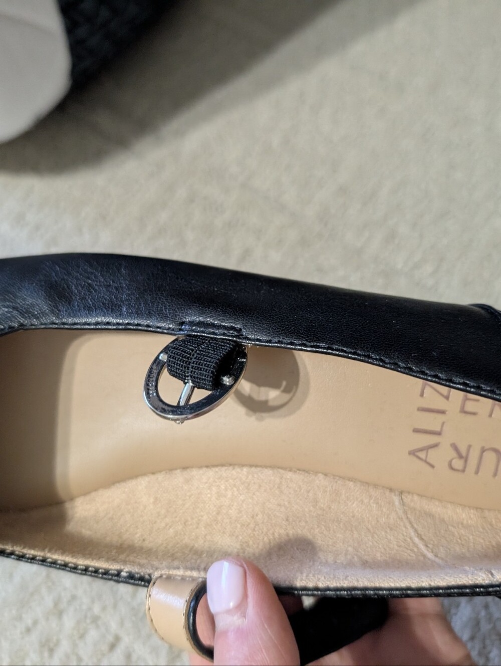 New Naturalizer Black Mary Jane Flats with Buckle Strap medium Fit - Picture 4 of 6